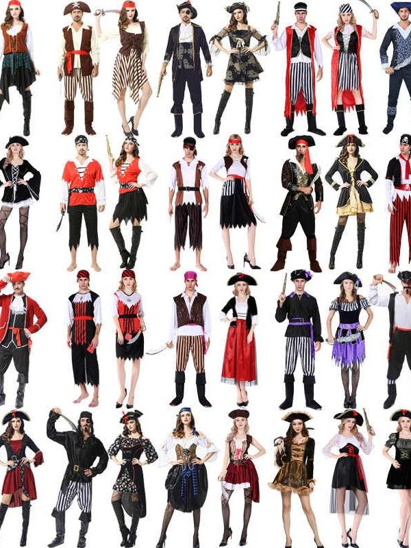 Ethnic Wear Fashion Brand - 大人用ハロウィンパフォーマンス海賊コスチューム中国の舞台衣装民族衣装女性ファッション2026年春ノーブランド