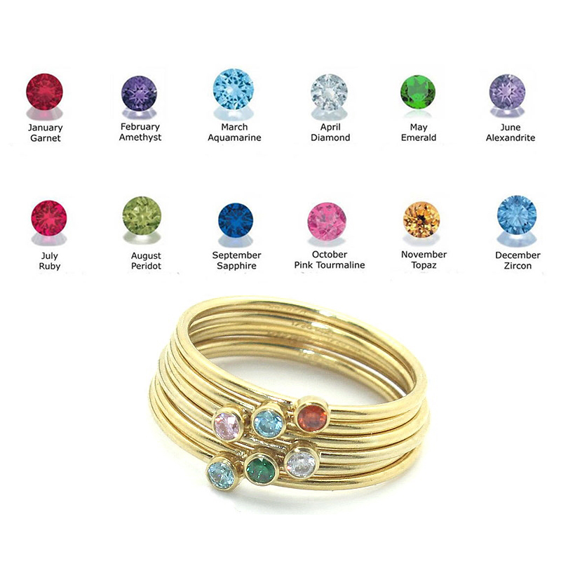 誕生石リング 14K ゴールドフィルドナックルリング ボヘミ - Ethnic Fashion Jewellery のレビューと価格