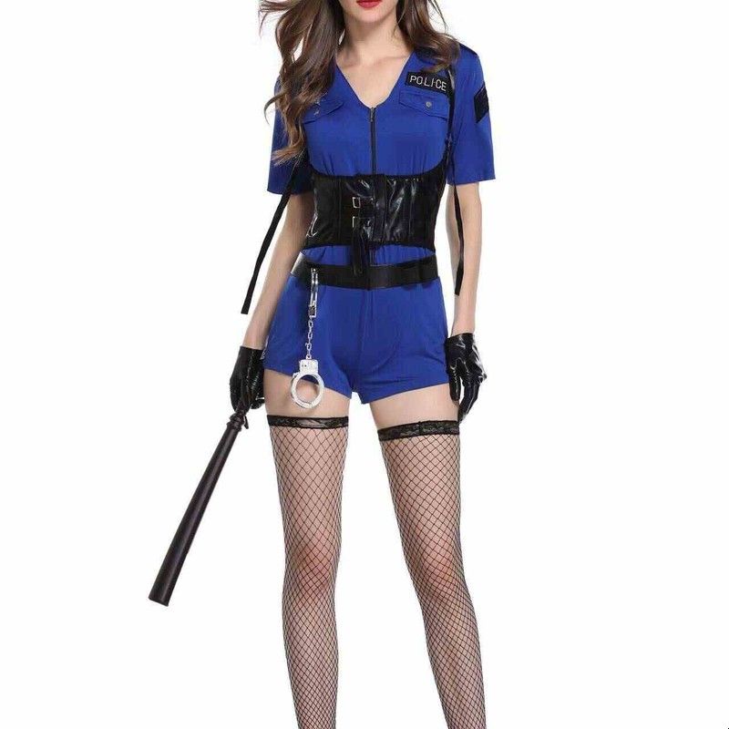 ハロウィン警察官女性制服　魅惑的なメイクアップ　ステージコス - Ethnic Wear Fashion Brand のレビューと価格