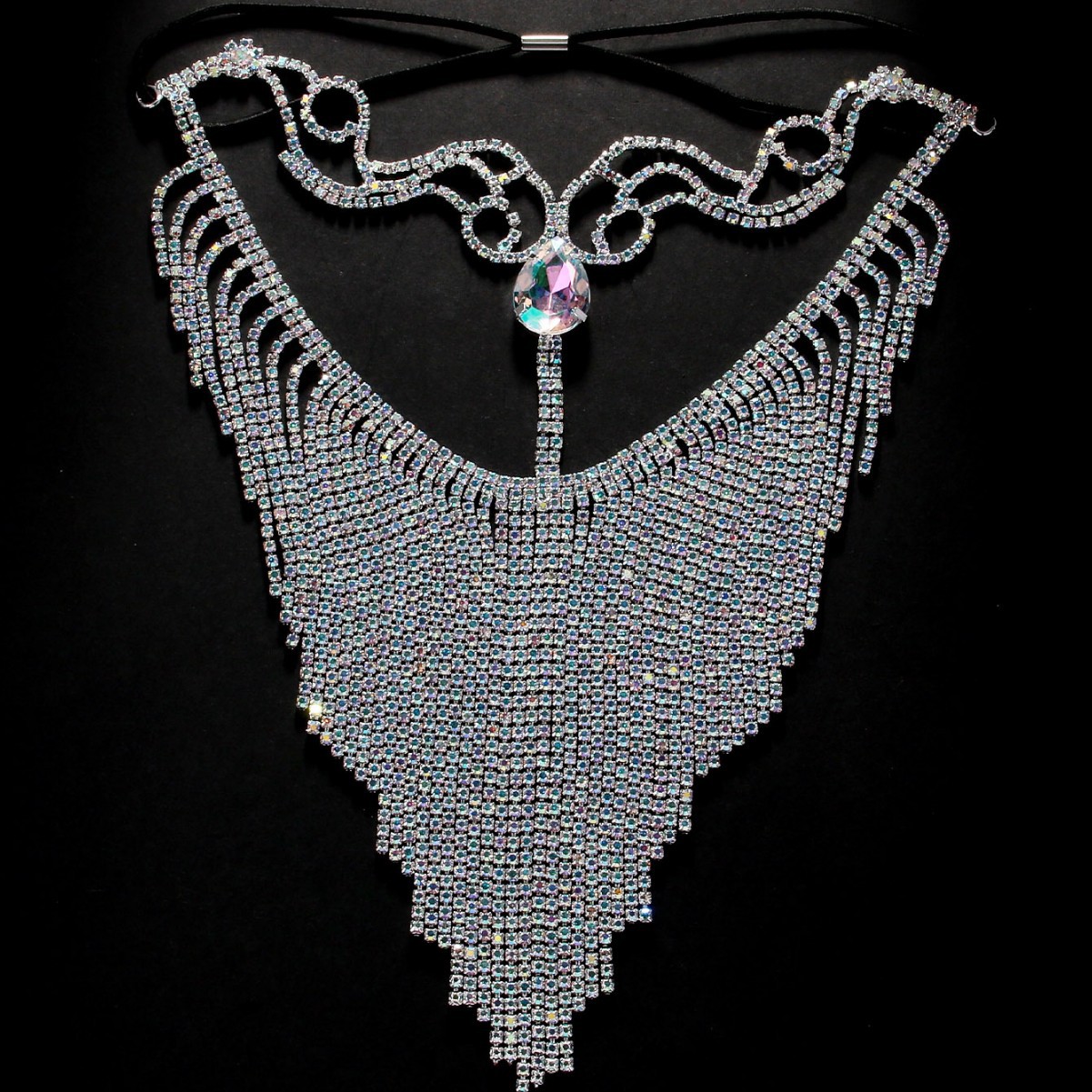 エキゾチックなボヘミアンタッセルフェイスチェーンベールベリー - Ethnic Fashion Jewellery のレビューと価格