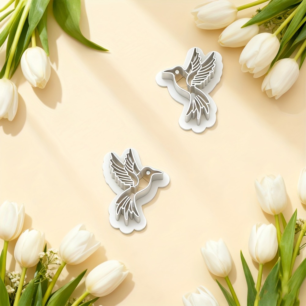 2 個フライングハミングバードポリマークレイカッター再利用可 - Ethnic Fashion Jewellery のレビューと価格