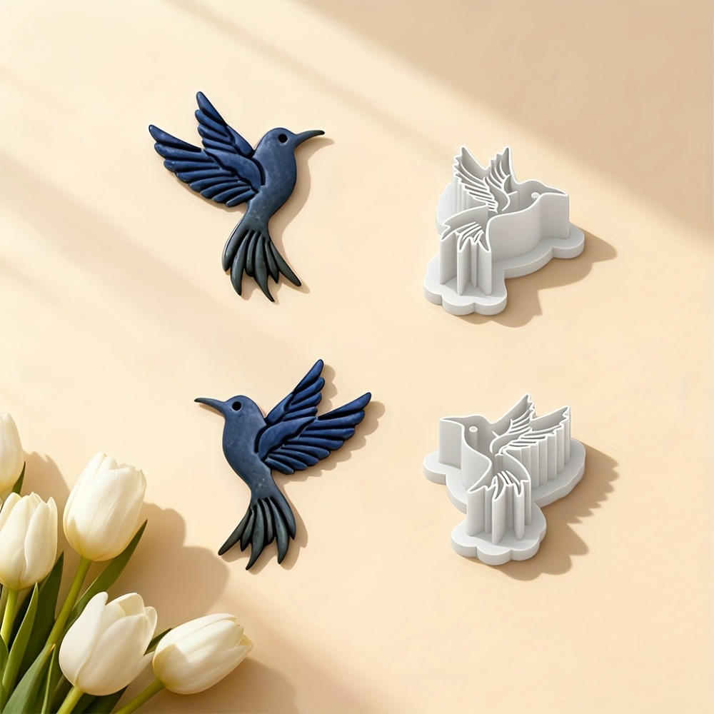 2 個フライングハミングバードポリマークレイカッター再利用可 - Ethnic Fashion Jewellery のレビューと価格
