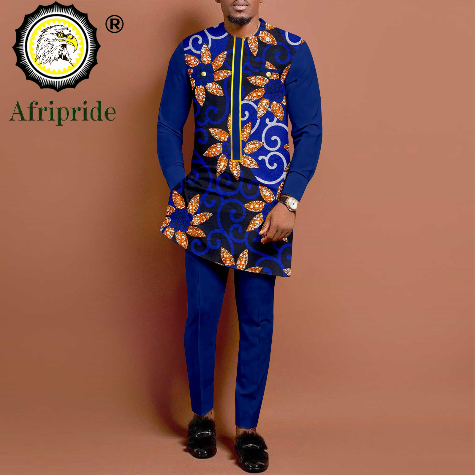 メンズ2ピースアフリカンスーツ,長袖シャツとパンツ,伝統的な - Dashiki Shirt Men のレビューと価格