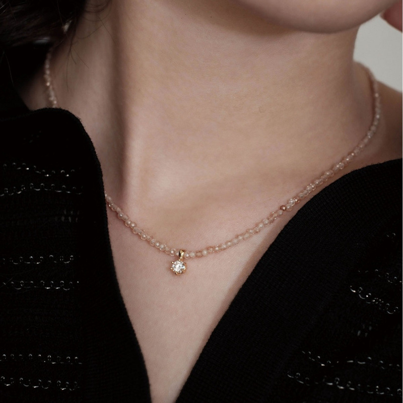 ファッションヴィンテージセクシーなジルコンペンダントネックレ - Ethnic Fashion Jewellery のレビューと価格