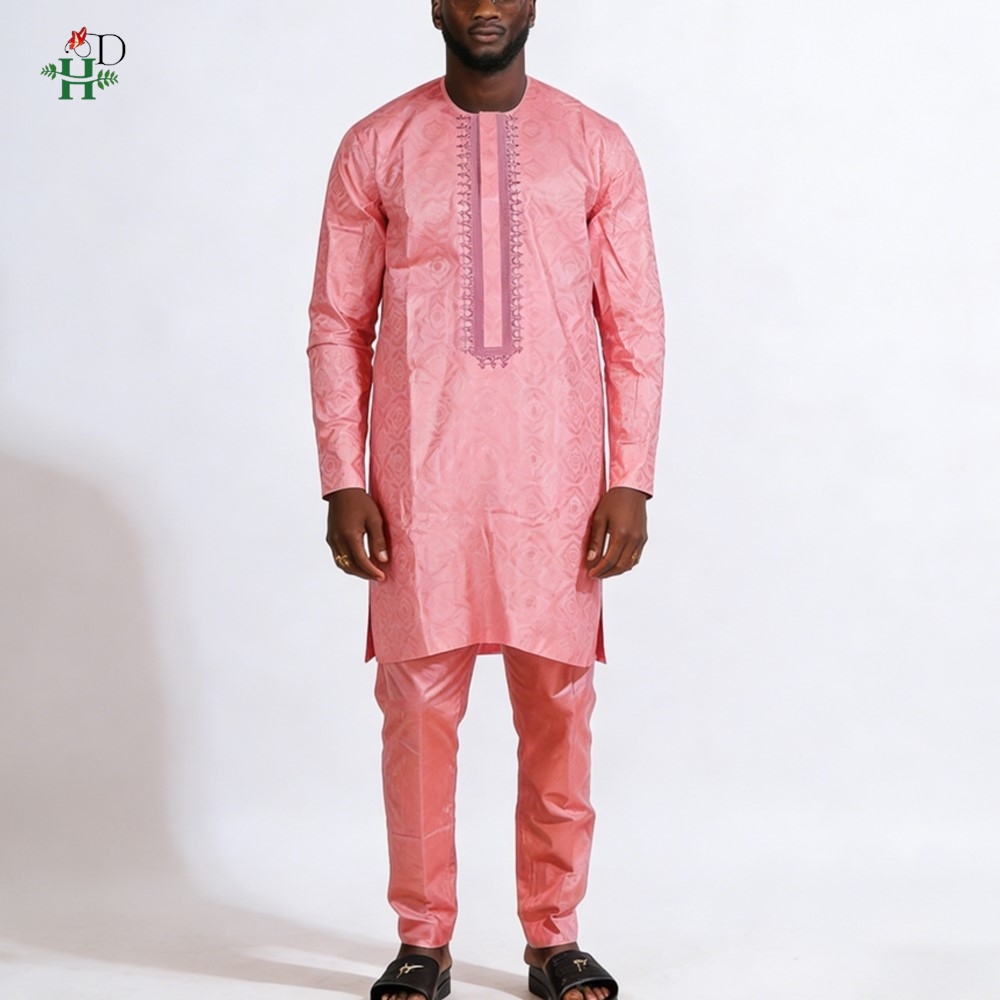 H&D 2026 アフリカの男性用伝統衣装 刺繍入り2ピース - Dashiki Shirt Men のレビューと価格