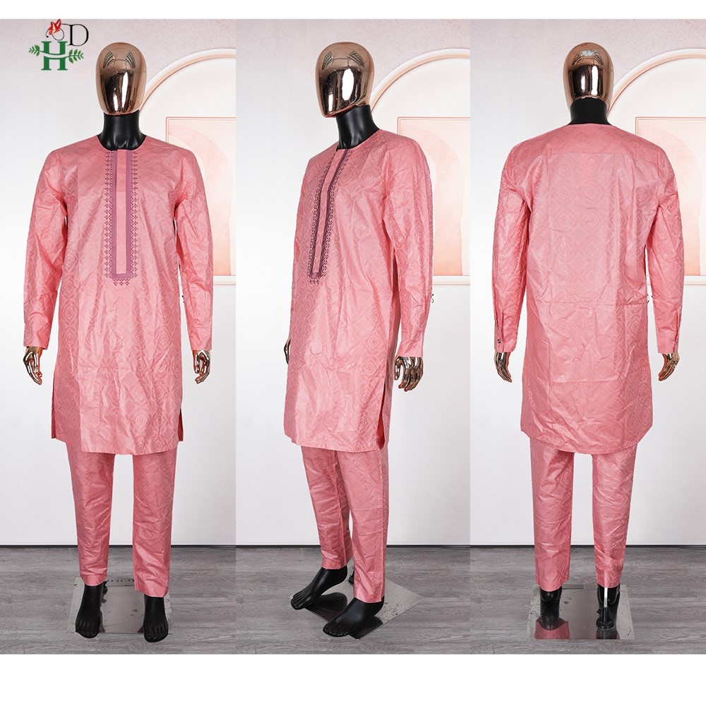 H&D 2026 アフリカの男性用伝統衣装 刺繍入り2ピース - Dashiki Shirt Men のレビューと価格