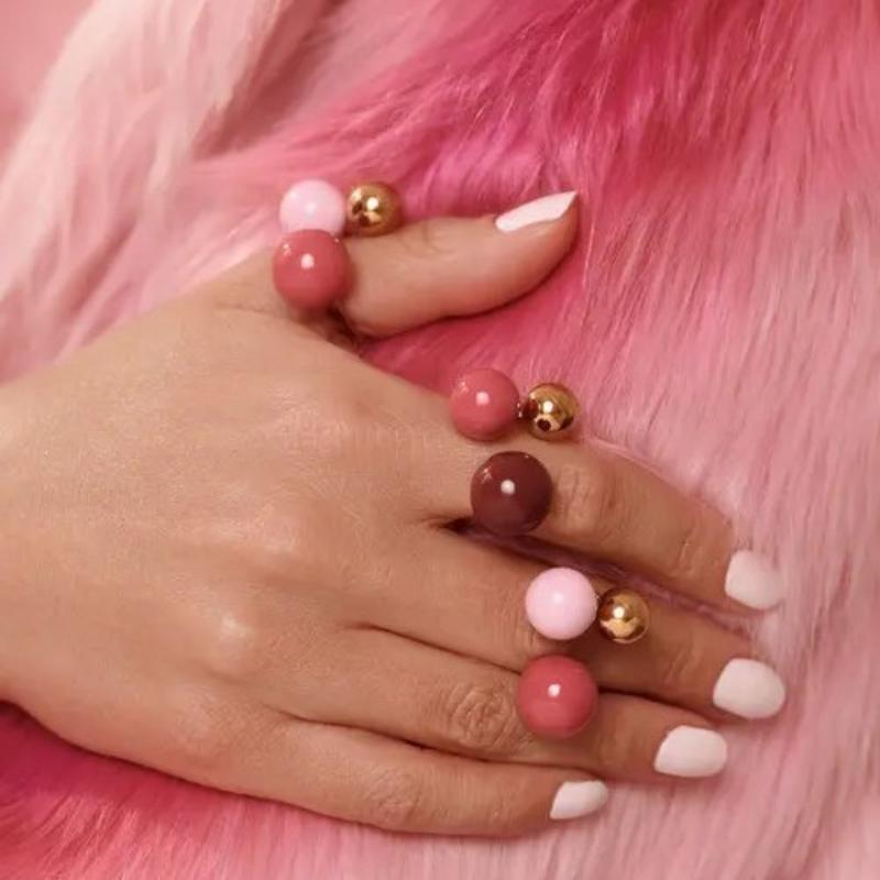 ボヘミアンスタイル キャンディーカラー エナメルリング 調節 - Ethnic Fashion Jewellery のレビューと価格